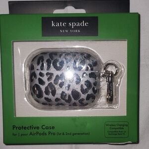 kate spade Black and White Leopard AirPods Pro Case